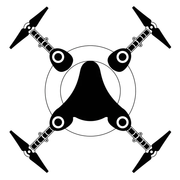 Isolated drone toy — Stock Vector