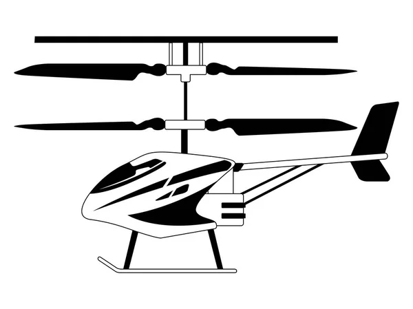 Isolerade drone leksak — Stock vektor