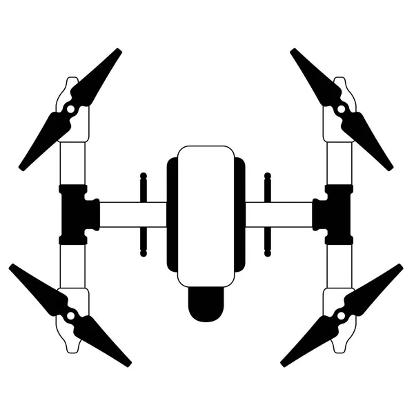 Geïsoleerde drone speelgoed — Stockvector