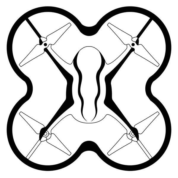 Isolated drone toy — Stock Vector