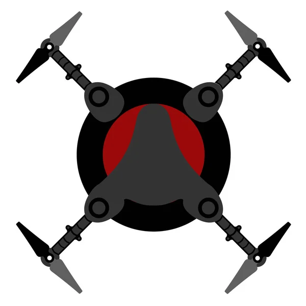 Isoliertes Drohnenspielzeug — Stockvektor