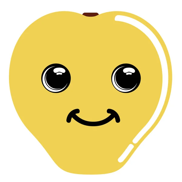 Carino emoticon guava — Vettoriale Stock