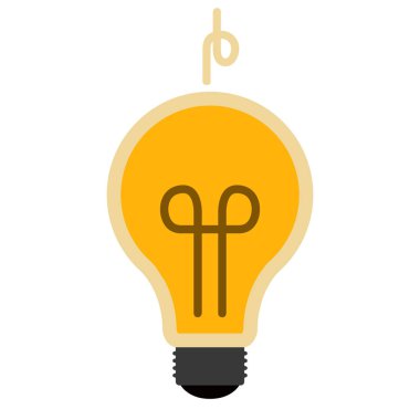 İzole edilmiş ampul simgesi