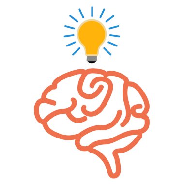 İzole beyin simgesi