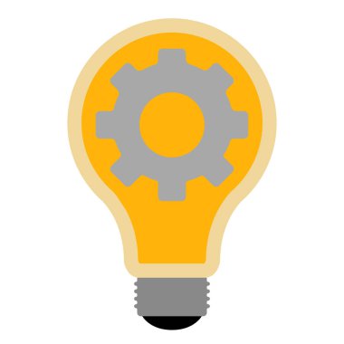 İzole edilmiş ampul simgesi