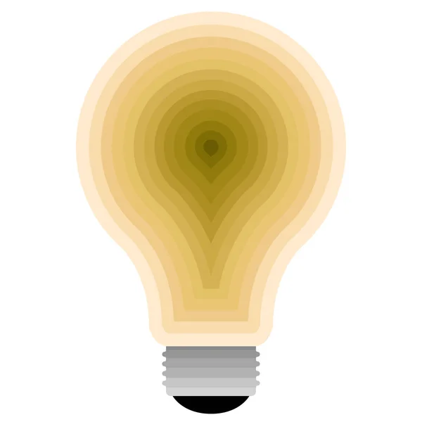 Isolated lightbulb icon — Stock Vector