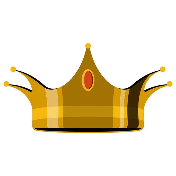 Golden crown icon — Stock Vector