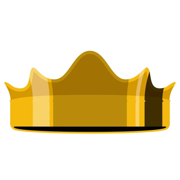 Icona corona d'oro — Vettoriale Stock