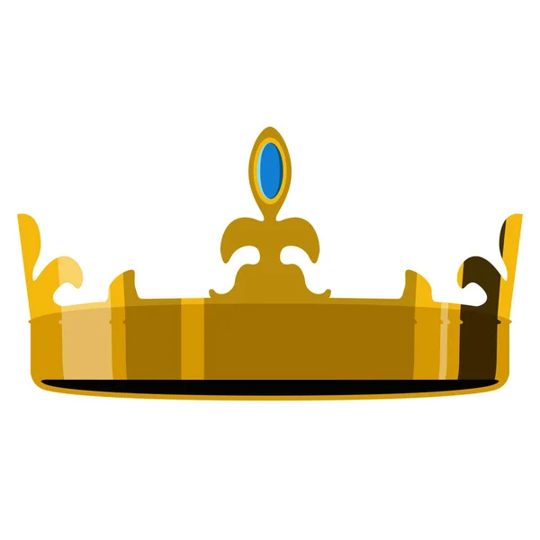 Gyllene kronan ikonen — Stock vektor