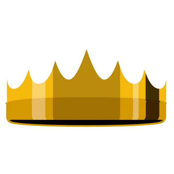 Golden crown icon — Stock Vector