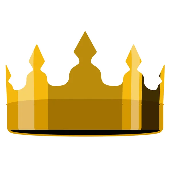 Golden crown simgesi — Stok Vektör