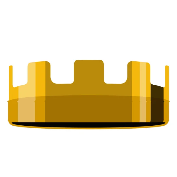 Golden crown icon — Stock Vector