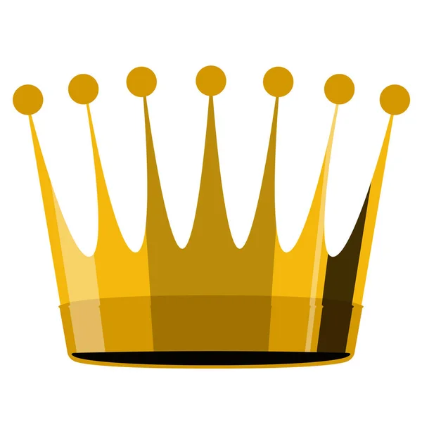 Golden crown icon — Stock Vector