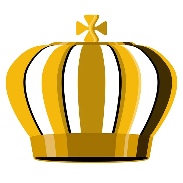 Значок Золотой короны — стоковый вектор