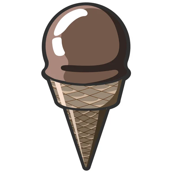 Морозиво значок — стоковий вектор