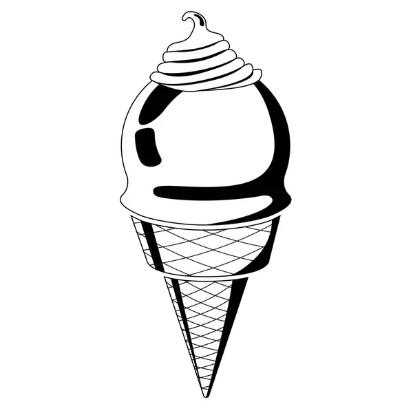 Icono de helado — Vector de stock