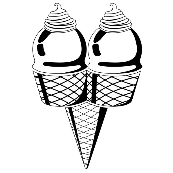 Icono de helado — Archivo Imágenes Vectoriales