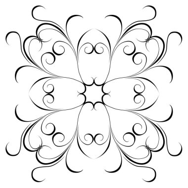 İzole edilmiş arabesk deseni