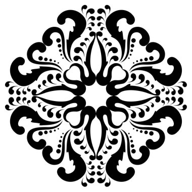 İzole edilmiş arabesk deseni