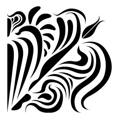 İzole edilmiş arabesk deseni