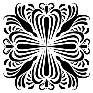 İzole edilmiş arabesk deseni