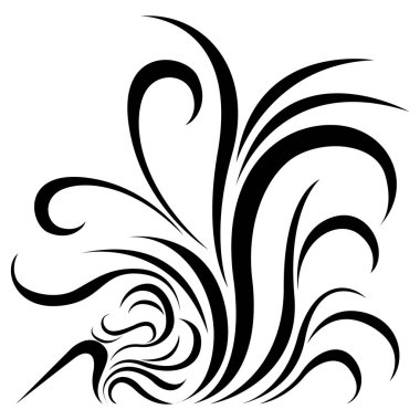 İzole edilmiş arabesk deseni