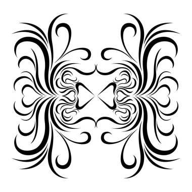 İzole edilmiş arabesk deseni