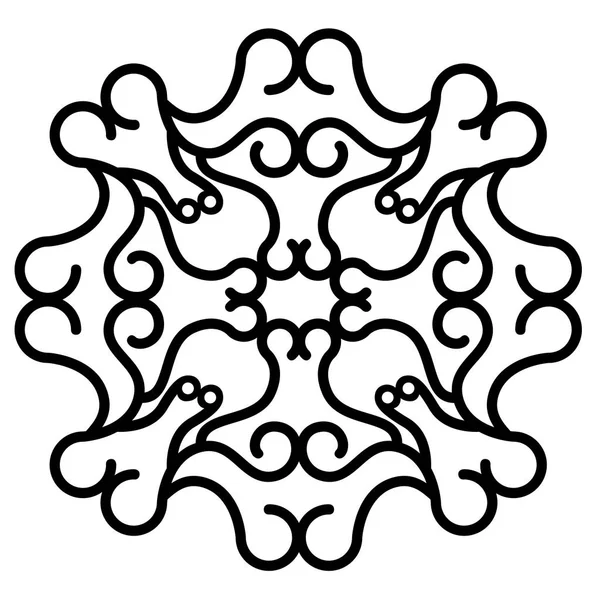 Modèle arabesque isolé — Image vectorielle