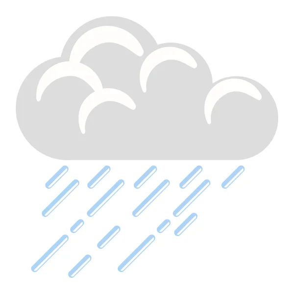 Isolated rainy weather icon — Stock Vector