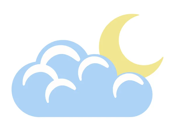 Isolated night weather icon — Stock Vector