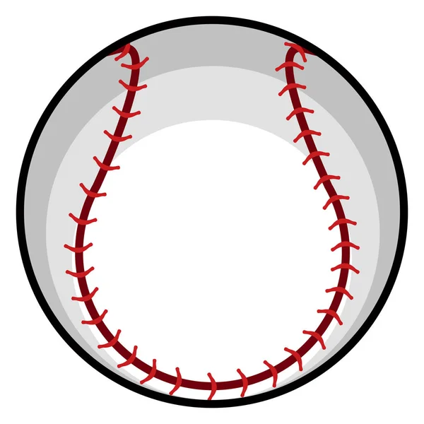 Ícone de bola de beisebol isolado — Vetor de Stock