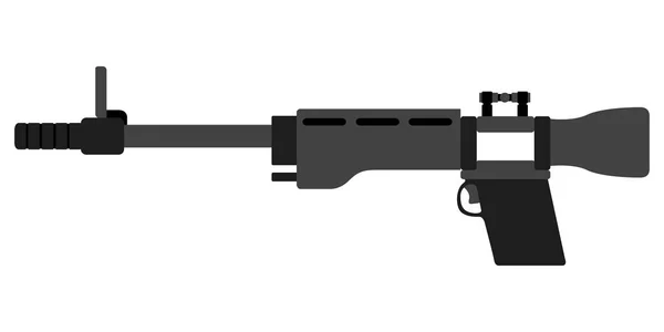 Isolerade skjutvapen ikonen — Stock vektor