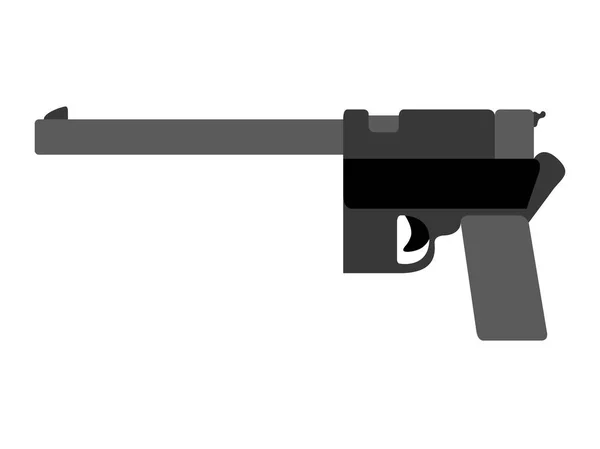 Isolée icône d'arme à feu — Image vectorielle