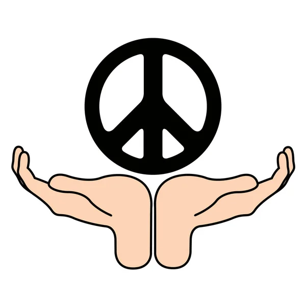 Ikona symbolu míru — Stockový vektor