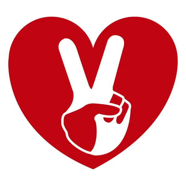 Simbolo mano della pace — Vettoriale Stock