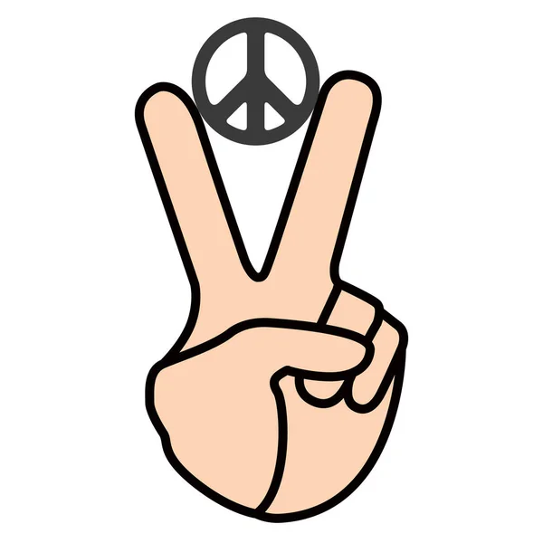 Símbolo de paz icono — Vector de stock
