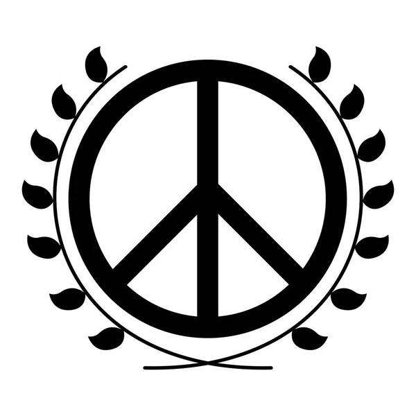Icona simbolo di pace — Vettoriale Stock