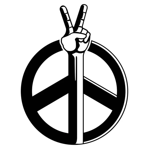 Símbolo de paz icono — Vector de stock