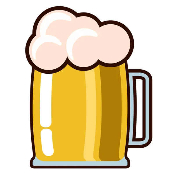 Ícone de vidro de cerveja —  Vetores de Stock