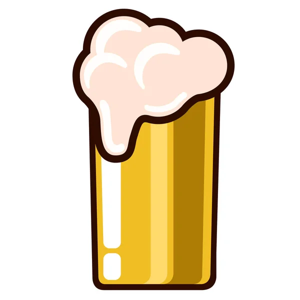 Bier glas icoon — Stockvector