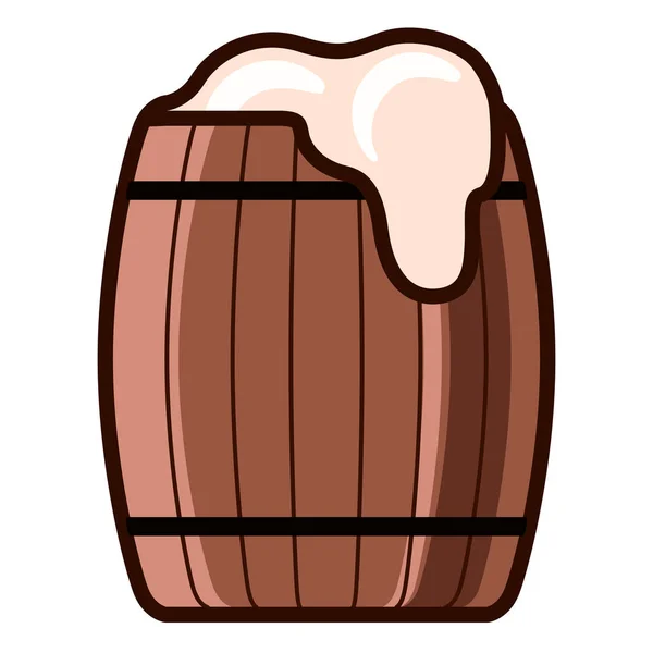 Icono barril de cerveza — Archivo Imágenes Vectoriales