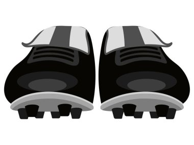 İzole futbol ayakkabı simgesi