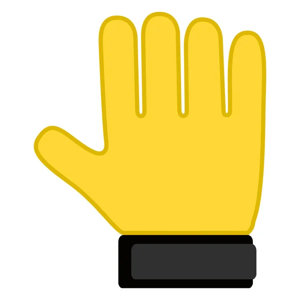 Keeper handschoen pictogram — Stockvector