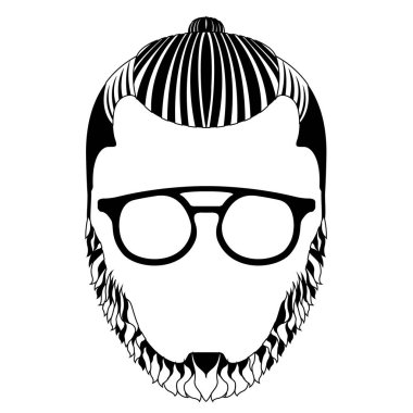 İzole hipsterman avatar