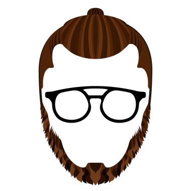 İzole hipsterman avatar
