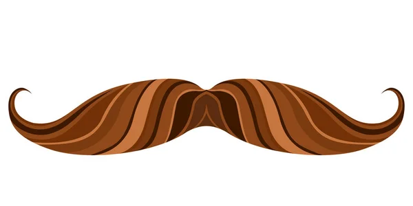 Hipster mustasch ikonen — Stock vektor