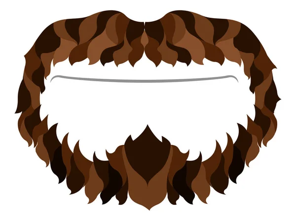 Хипстерская борода — стоковый вектор