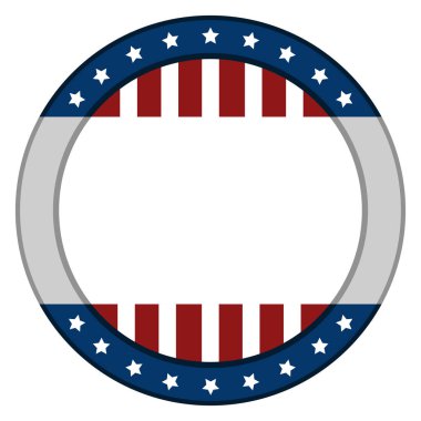 İzole Amerikan amblemi