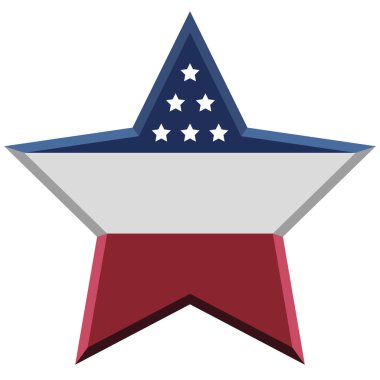 İzole Amerikan amblemi