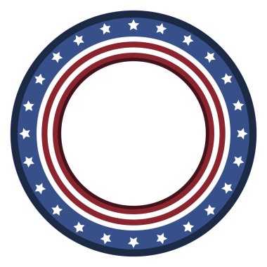 İzole Amerikan amblemi